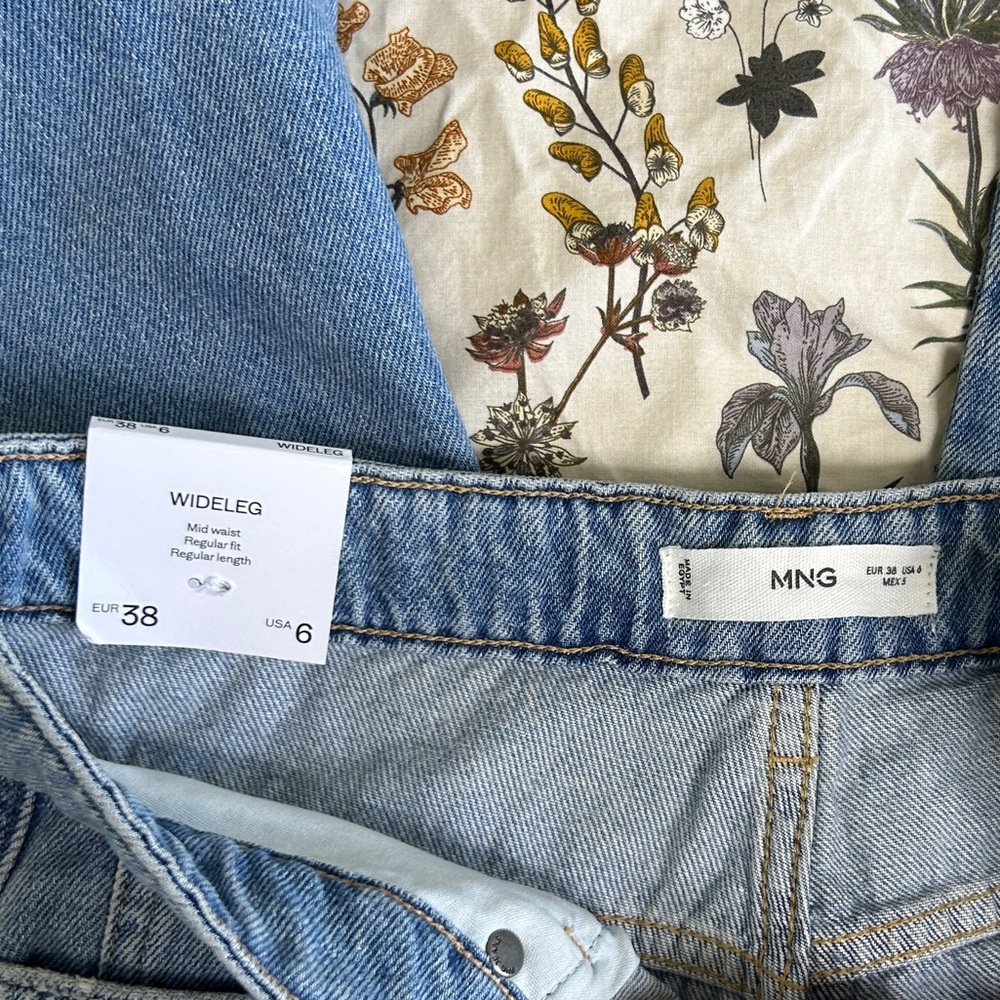 NWT Mango Wide Leg Jeans - Picture 9 of 10